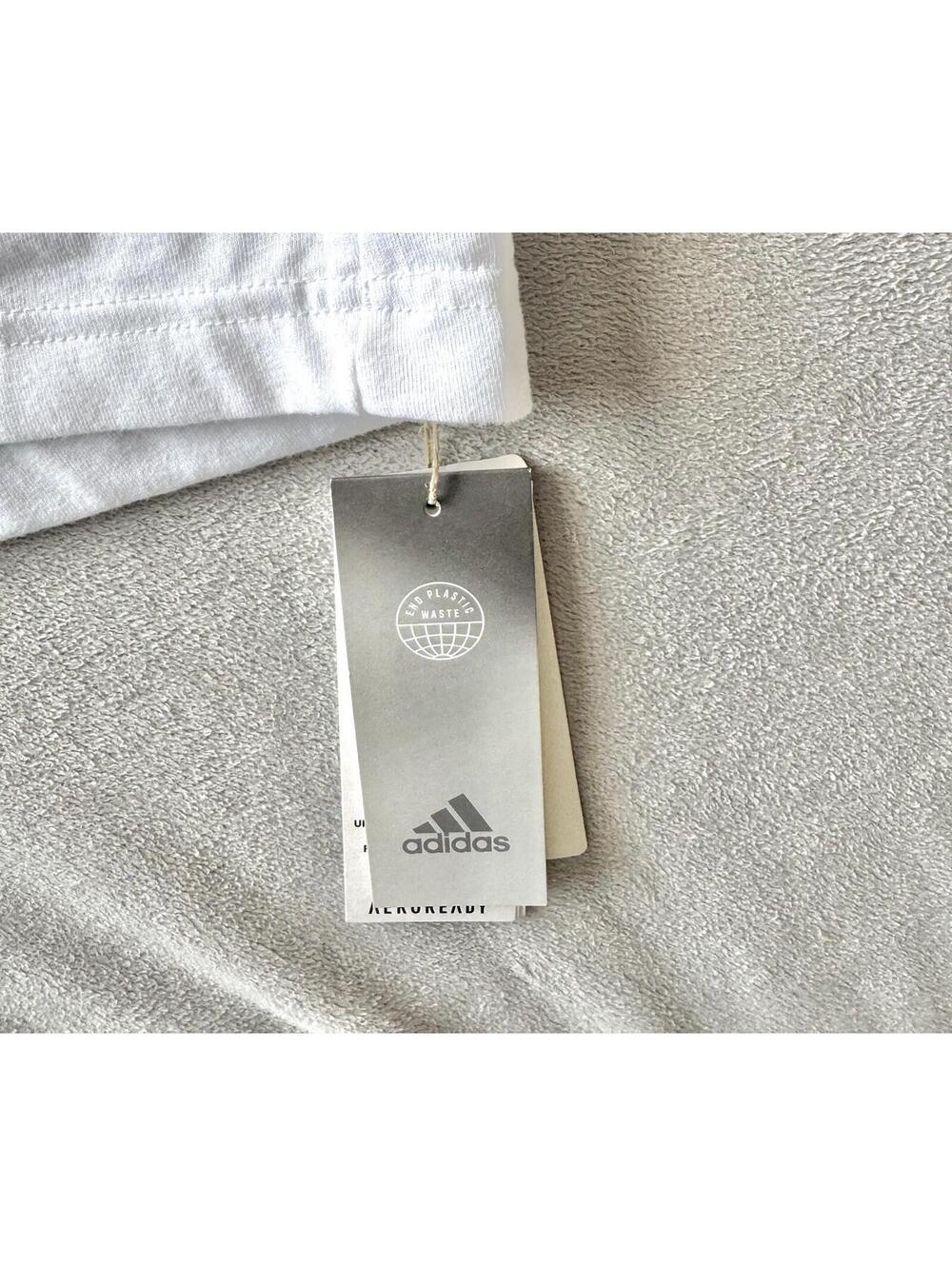 Adidas Aeroready White Training Shirt Mens XL Primegreen Gym Workout Tee NWT - Picture 5 of 9